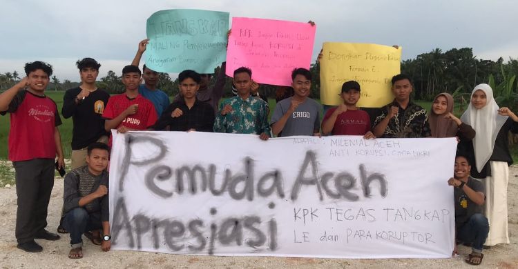 Milenial Aceh Puji KPK Tangkap Enembe, Minta Tuntaskan Kasus Formula E dan Korupsi di Aceh