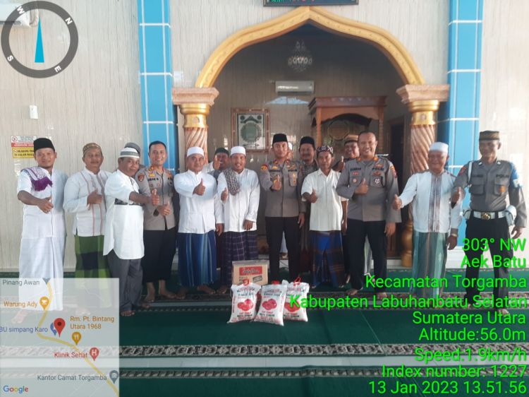 Jumat Curhat, Waka Polres Labusel Sampaikan Pesan Kamtibnas