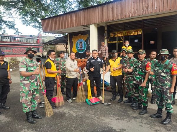 Pemkab Toba Beserta TNI dan Polri Apel Gotong Royong Massal Jelang Even F1H20