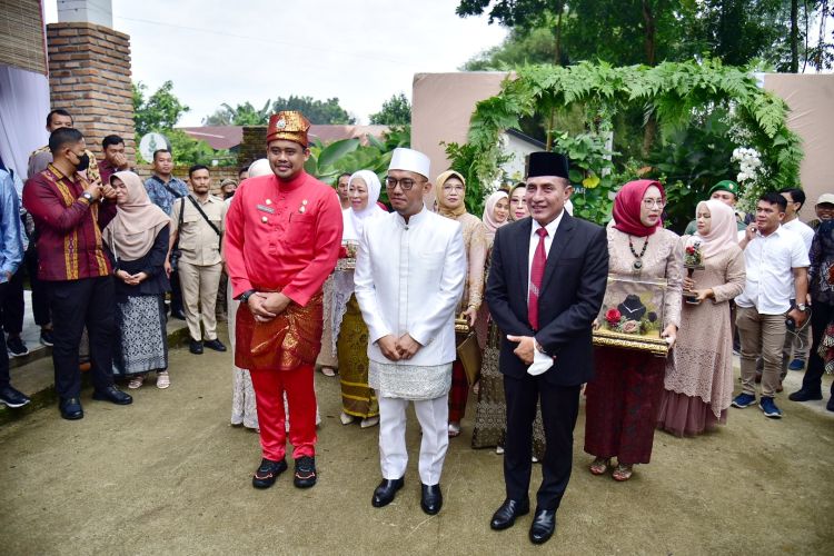 Hadir Bersama Prabowo pada Pernikahan Dahnil Anzar Simanjuntak,  Gubsu Doakan Pengantin Langgeng