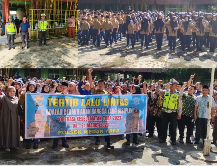 OPS Keselamatan Toba 2023, Sat Lantas Polsek Medan Area 'Go To School'