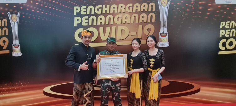 Kodam I BB Raih Penghargaan Ikut Pemulihan Pandemi Covid 19