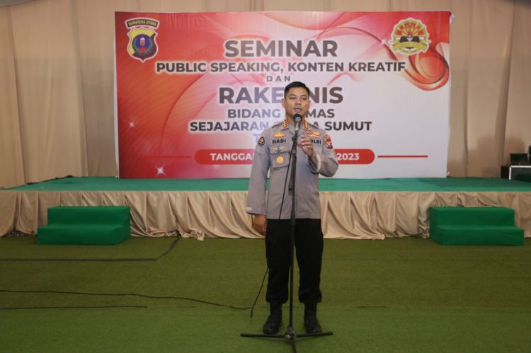 Humas Polda Sumut Gelar Pelatihan Public Speaking dan Konten Kreatif