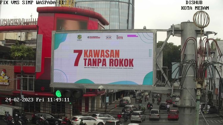 Sejumlah Videotron di Medan Sosialisasikan Perda KTR, YPI: Menuju Kota Sehat