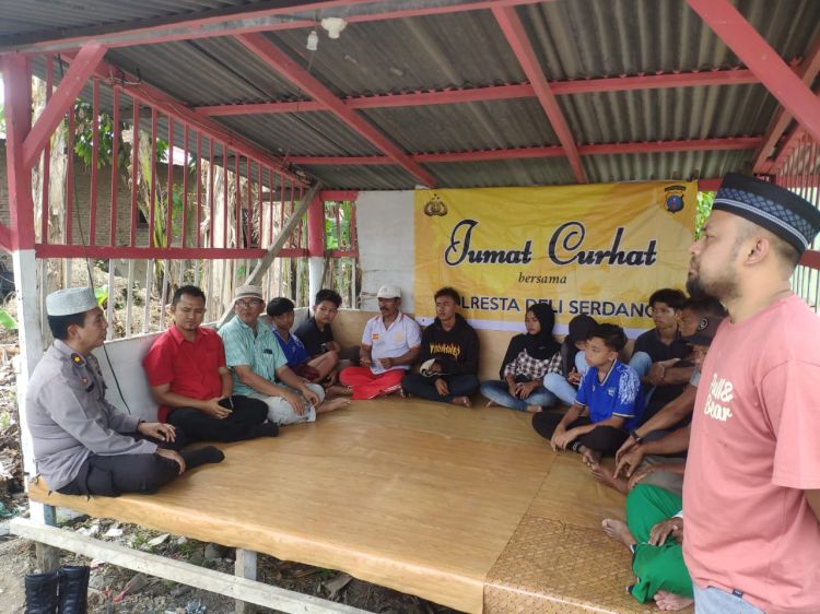 Warga Desa Sekip Apresiasi Jumat Curhat Polresta Deli Serdang