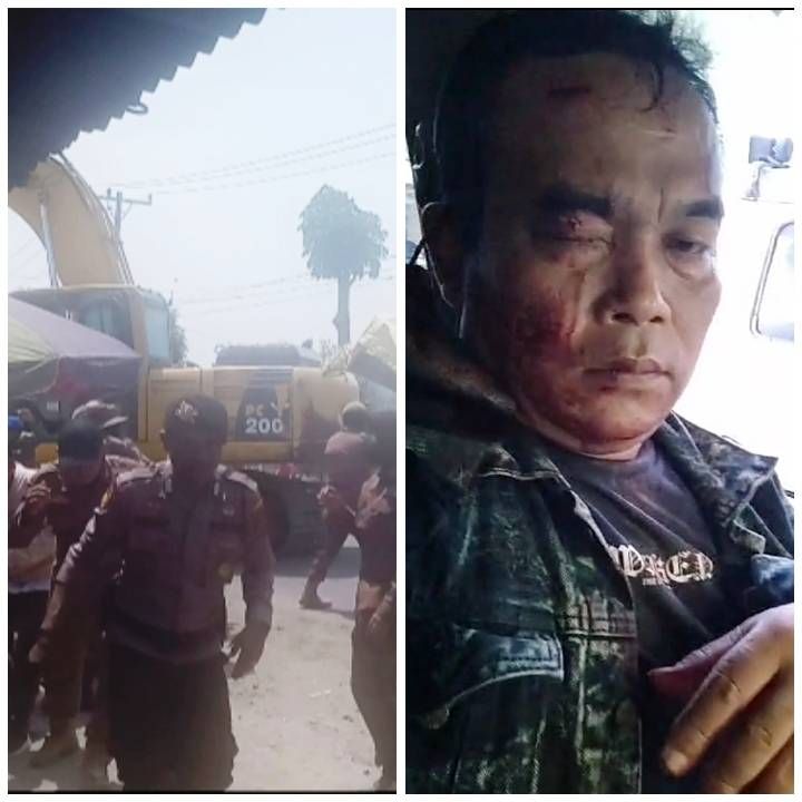 Massa Gudang 88 Lempar Batu Satpol P.P Deliserdang dan Meelan Korban