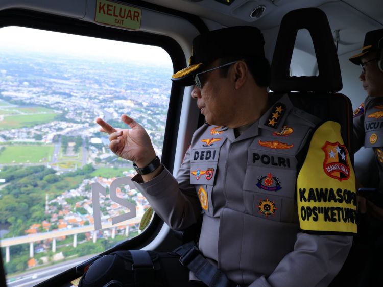 Pantauan Udara, Komjen Dedi Ungkap Sejumlah Titik Rawan Arus Mudik 2025