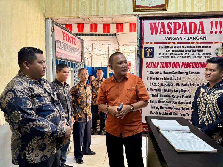 Lapas Kotapinang Terima Kunjungan Kerja Kakanwil Ditjenpas Sumatera Utara