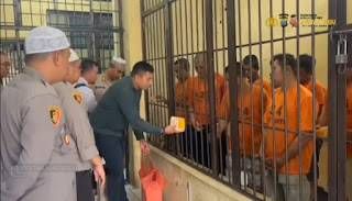 Kapolres Tanjungbalai Cek Tahanan Dipenghujung Ramadhan 1444 Hijriah