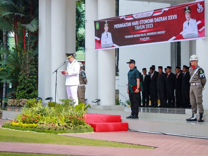 Pemko Medan Gelar Upacara Peringatan Hari Otonomi Daerah XXVII