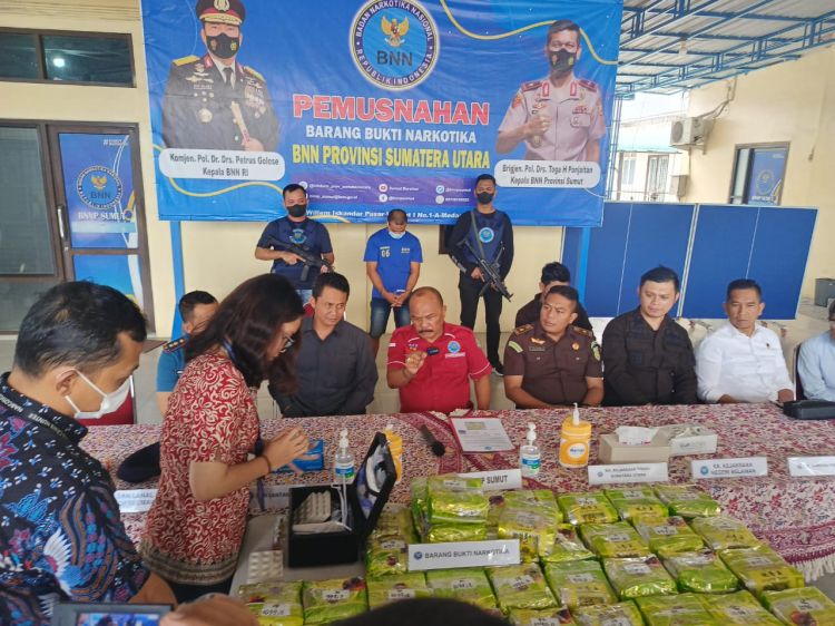 BNN Sumut Ciduk Kurir 36 Kg Sabu asal Aceh,  Diupah Rp 5 Juta Perkilogram