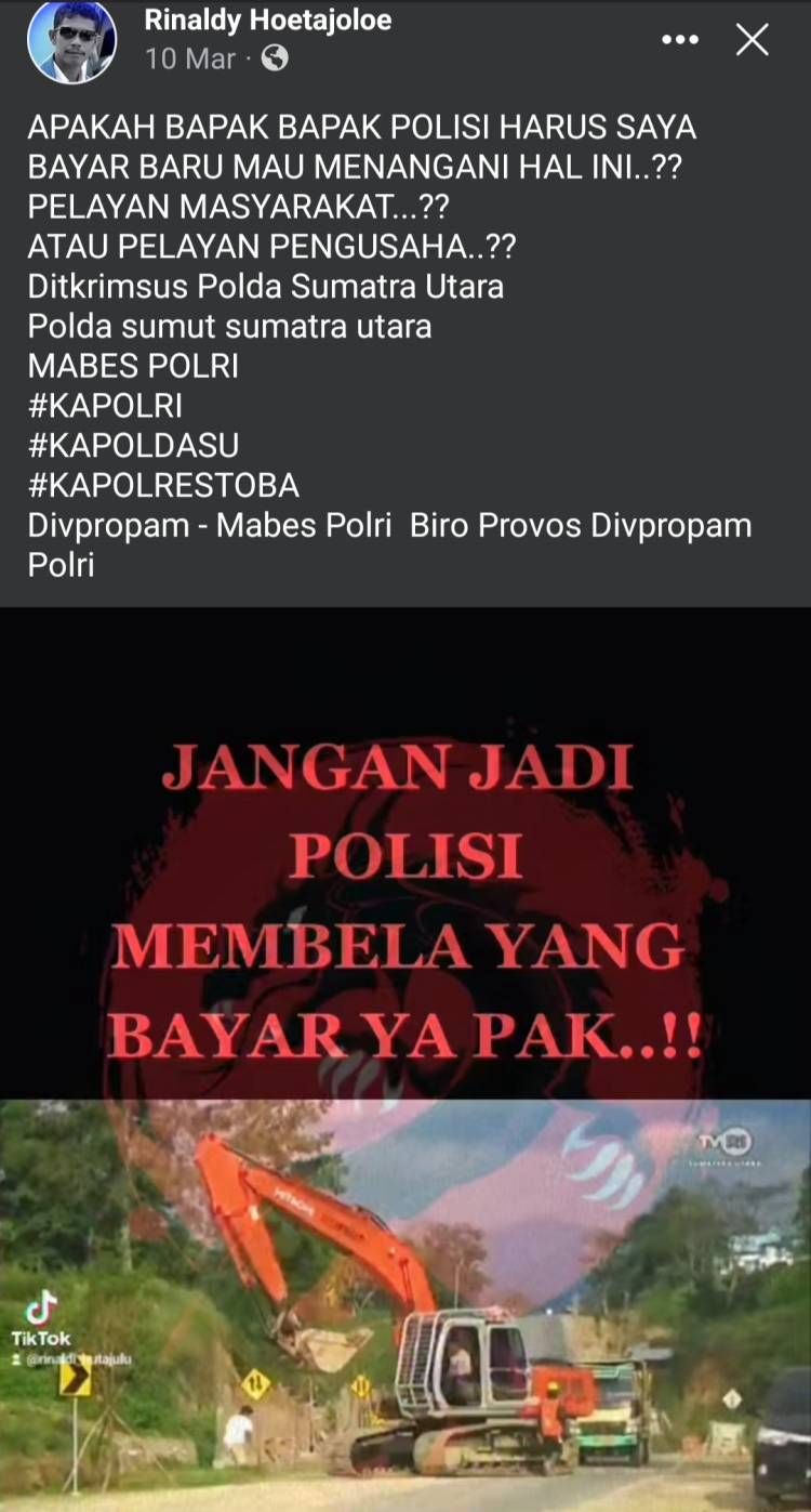 Disorot Tiga Lembaga, Masih Lemahnya Penegakan Hukum Soal Galaian C Ilegal di Kabupaten Toba