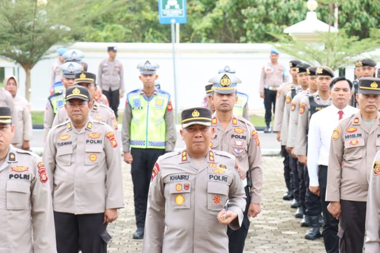 Apel Rutin Pagi Polres PALI  dengan Nuansa Bulan Ramadan