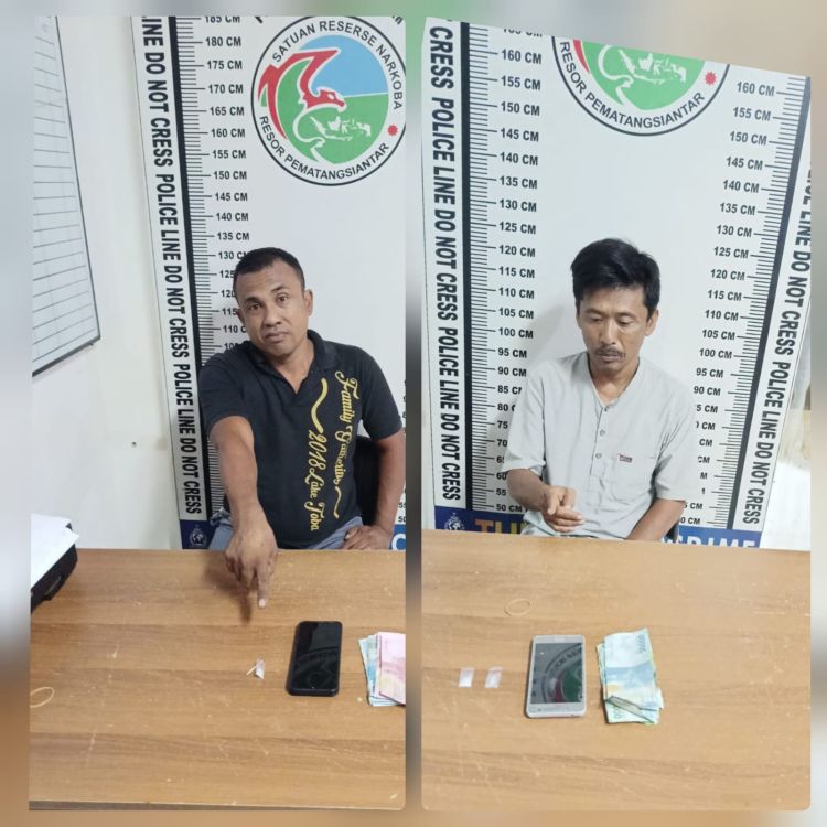 Penyabu dan Pengedar Diamankan Sat Narkoba Polres Siantar, Bandarnya Diburu