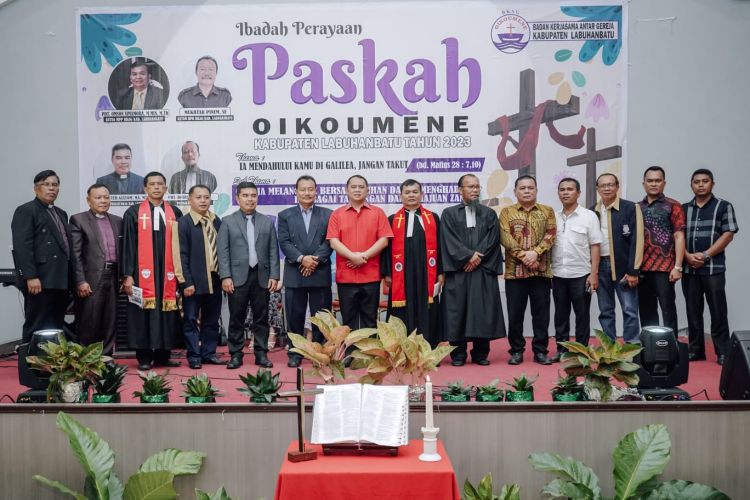 Hadiri Paskah Oikoumene, Bupati Labuhanbatu Harap Kerukunan Umat Beragama Terus Terjaga