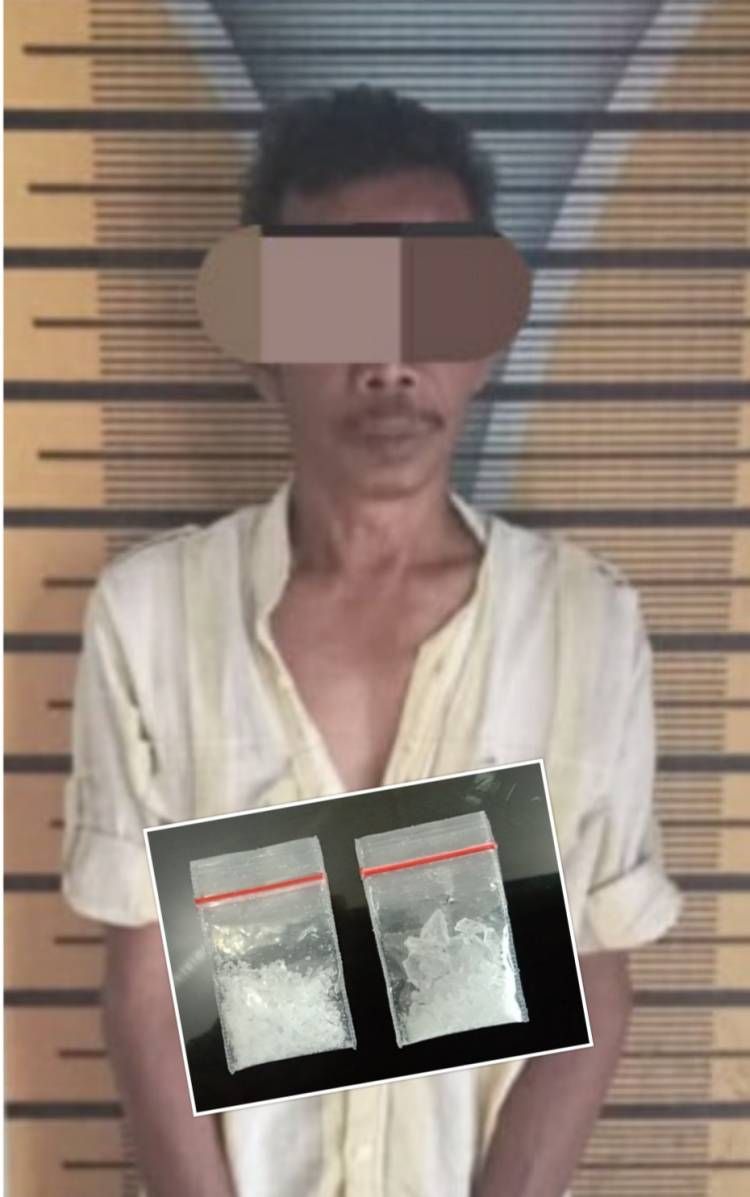 Dikibusi Sama Polisi, Mampus! Kurir Sabu Nyangkut di Penjara Polres Tebing