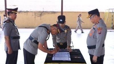 Waka Polres Pimpin Sertijab Kasat Lantas Dan Kasat Samapta
