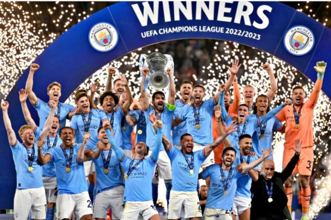 Juarai Liga Champions, Manchester City Sukses Raih Treble Winners