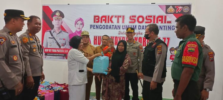 Polres Sergai Gelar Bakti Sosial Di Desa Nagur