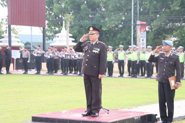 Waka Polres Pimpin Upacara Hari Pancasila