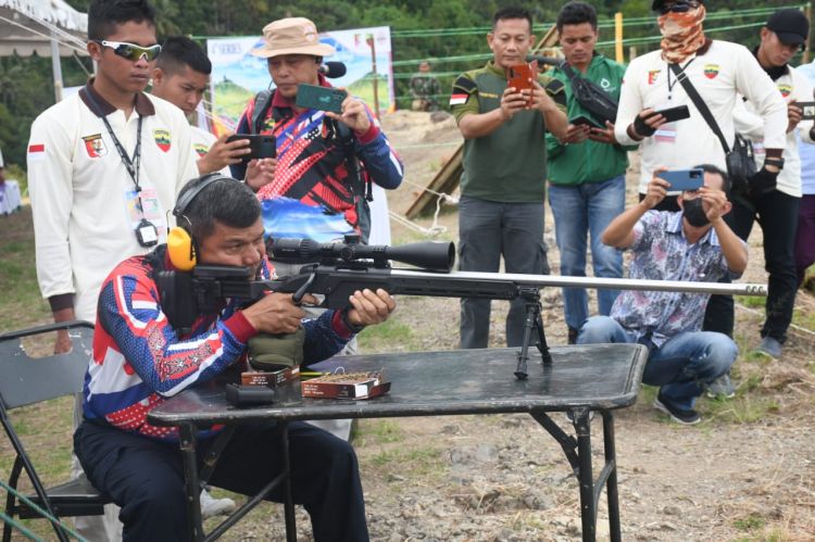 Lomba Menembak Perbakin Grand Prix 4th Series 2022 Dibuka, Pangdam I/BB Awali Tembakan Perdana