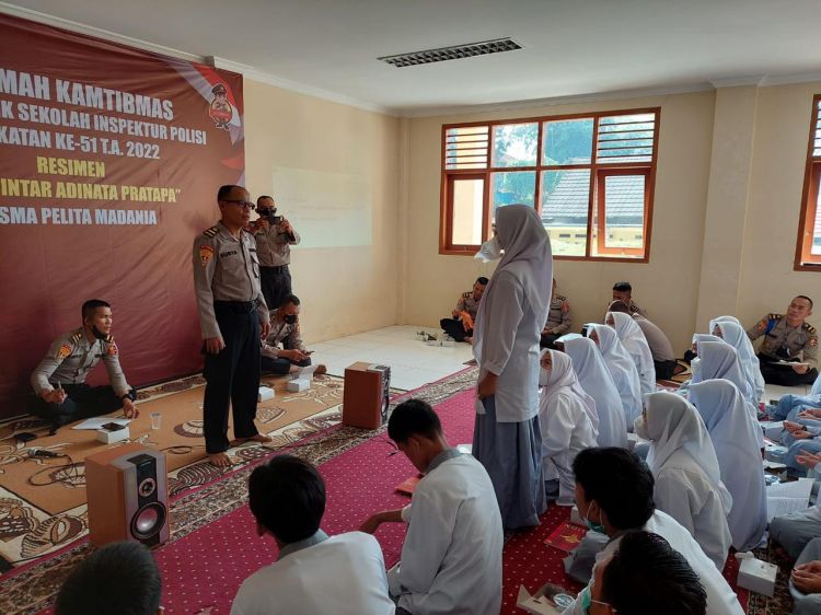 Setukpa Lemdiklat Polri Beri Ceramah Kamtibmas ke Sekolah dan Pesantren
