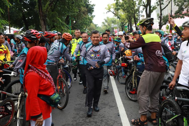 Pangdam I/BB Hingga Gubsu Ramaikan Kegiatan Bicycle Diplomacy 2 Negara