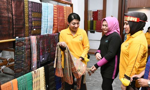 Hetty Andika Perkasa Borong Kerajinan Asal Sumut