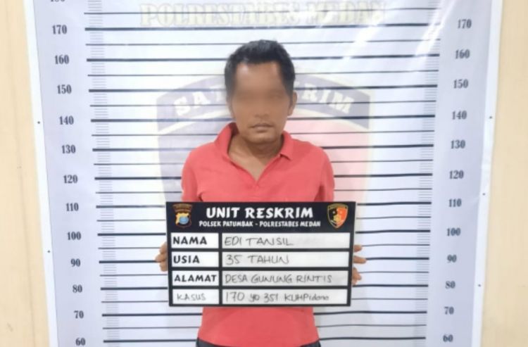Polisi Ciduk Pelaku Pembacokan di Patumbak, Ini Tampangnya