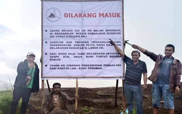 Warga Desa Partibi Lama Menolak Pengungsi Sinabung Sebelum Ada Putusan Inkracht