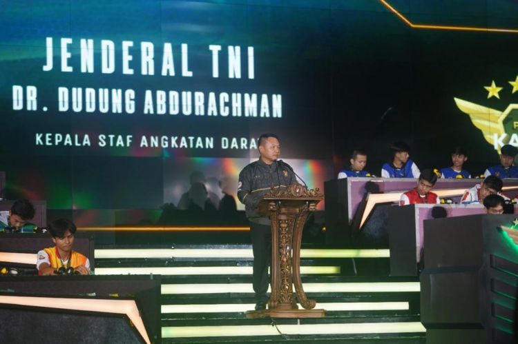 Turnamen Esports Piala Kasad, Jenderal Dudung Pesan Tularkan Semangat Berprestasi Kepada Milenial di Daerah