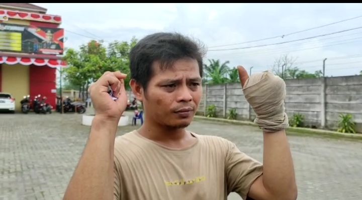 Empat Jari Korban Putus Dibacok, Polsek Patumbak Kejar Gerombolan Pelaku
