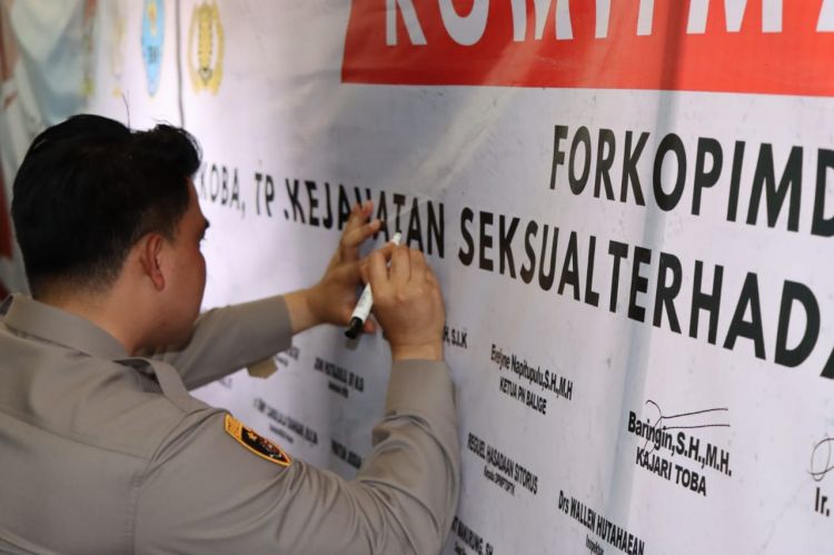 Polres Toba Komitmen Perangi Narkoba Hingga Kekerasan Seksual Terhadap Anak