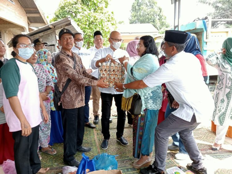 Banjir Surut, PTPN II Berikan Bantuan Sembako