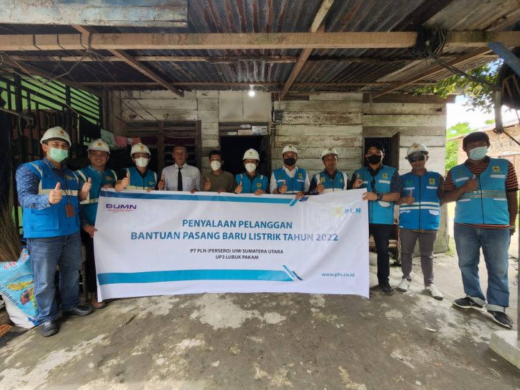 PLN Sumut Target Sambung Listrik Gratis kepada 5.600 Rumah Tangga