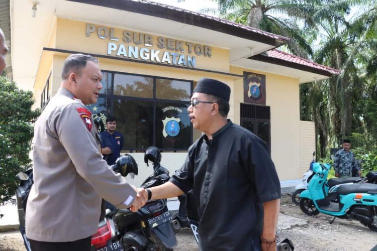 Kapolres Labuhanbatu Cek Kesiapan Polsub Sektor Pangkatan Menjadi Polsek Pangkatan