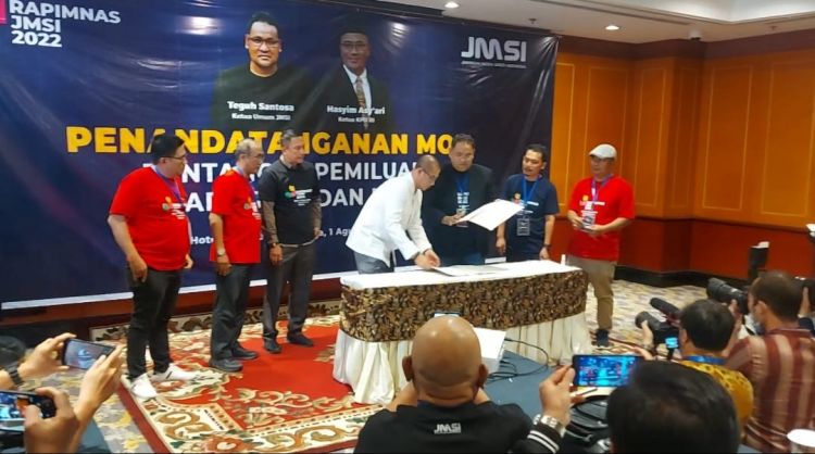 Jelang Pemilu Serentak 2024, JMSI dan KPU RI Tandatangani Nota Kesepahaman Kepemiluan