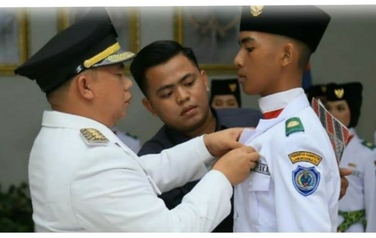 Bupati Labuhanbatu Kukuhkan Paskibraka Tahun 2022