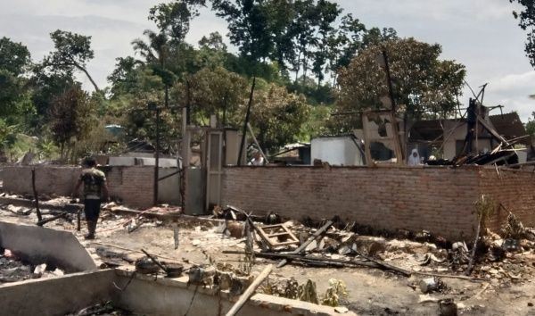 34 Rumah di Kampung Matfa Langkat Terbakar