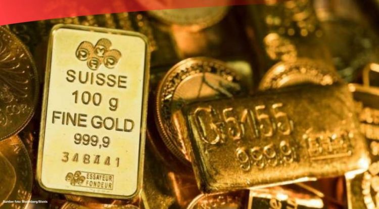 Harga Emas Tertahan di Level Rp990.000 Per Gram