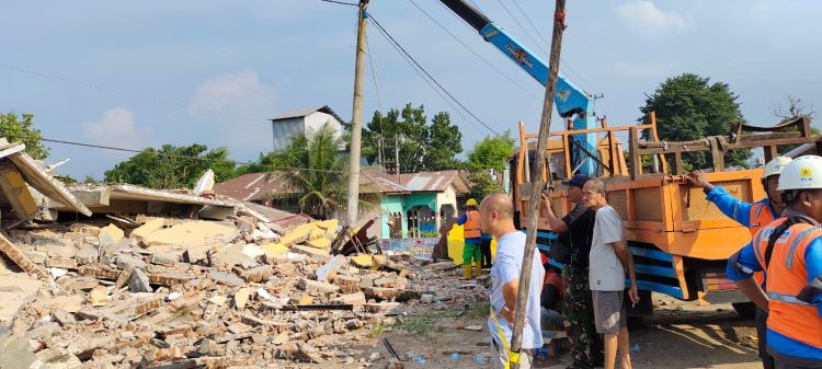 7 Ruko di  Deliserdang Ambruknya, Tidak Ada Korban Jiwa