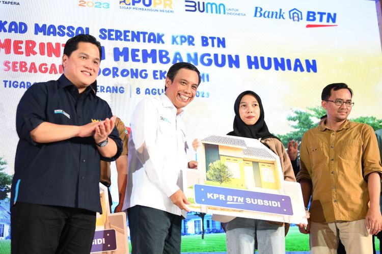 Erick Tohir :  Gelar Akad KPR Massal 10 Ribu Unit Oleh BTN Adalah Solusi Hunian Masyarakat