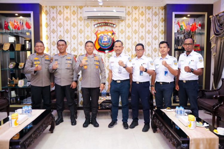 Kapolda Sumatera Utara Menerima Kunjungan PT Kereta Api Indonesia