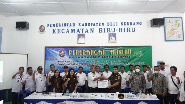 Kejati Sumut Sosialisasikan Peran Camat dan Kepala Desa Dukung Pembangunan Nasional
