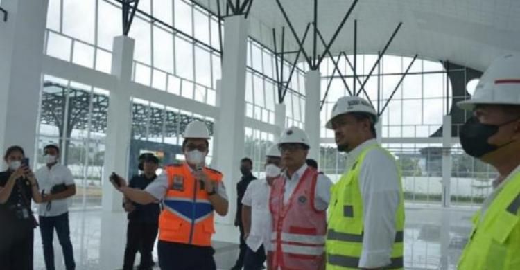 Menhub Belusukan di Medan-Sumut