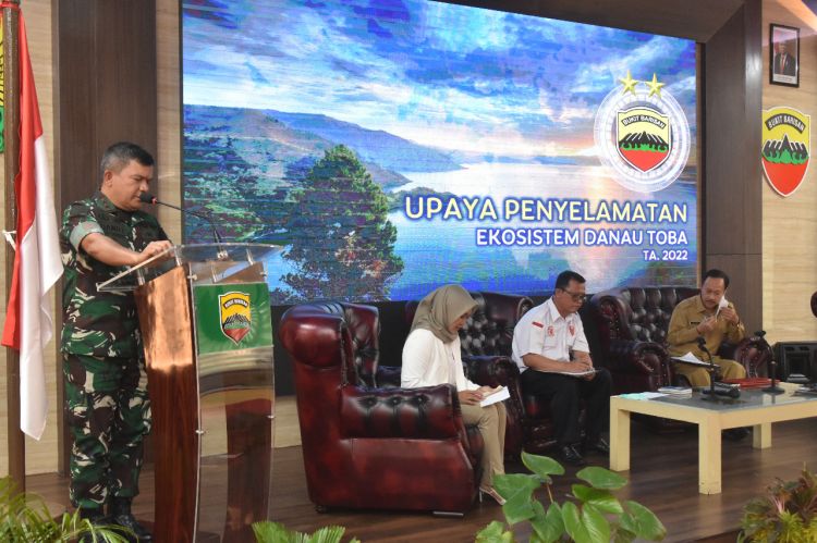 Pangdam I/BB Pimpin Rakor Penyelamatan Ekosistem Danau Toba