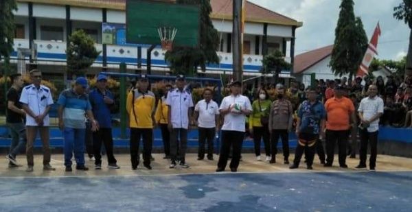 Bupati Membuka Kejuaraan Bola Voli Antar Pelajar SLTA se-Kabupaten Labuhanbatu