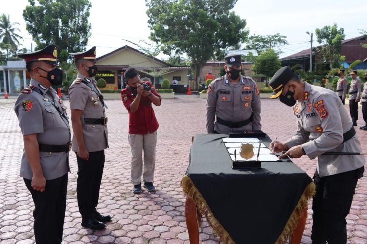 Kapolres Aceh Timur  Rotasi Jabatan Itu Kebutuhan Untuk Kebaikan Maupun Penyegaran Organisasi.