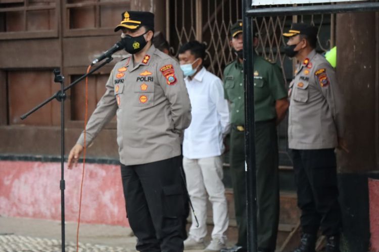 Kapolres Pimpin Apel Kesiapsiagaan Pengamanan Kunker Ketua DPRI RI ke Toba