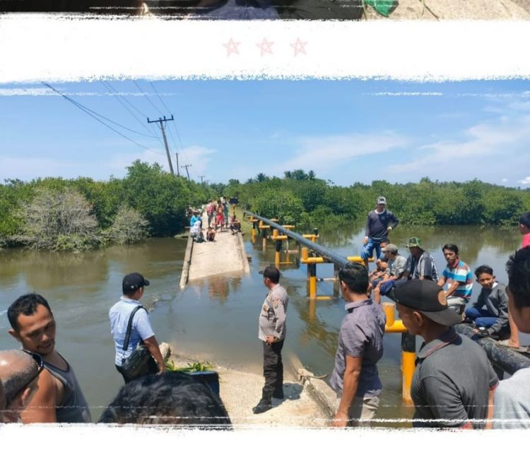 Ditemukan Pengembala Mengapung ! Jembatan Patah Tewaskan Warga Langkat
